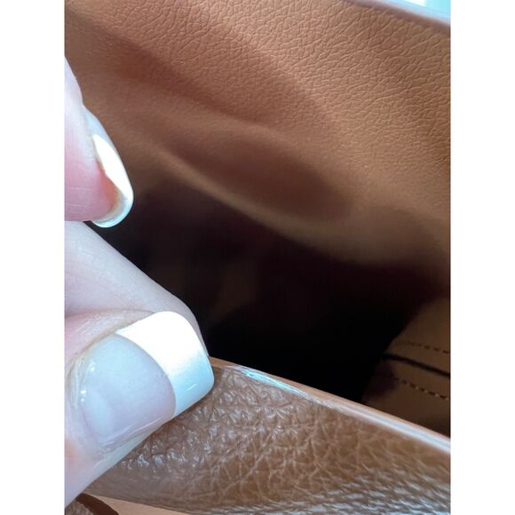 KG Monogram Tote Bag In Cognac Brown Basic Classic Staple Capsule Preppy - Picture 9 of 14